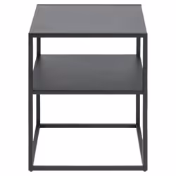 Newton Table de chevet 1 tablette de rangement, noir. - Noir