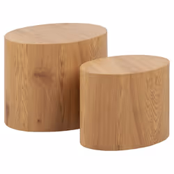 Actona Mice, Table basse, Forme ovale, Chêne