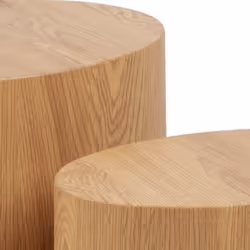 Tables Basses Bobochic xs - Lot de 2 tables basses ovales mylene Marron foncé - Marron foncé