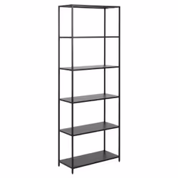 Ebuy24 - Newcastle Bibliothèque avec 5 étagères, noir.