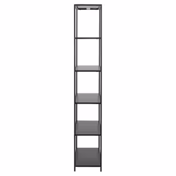 Ebuy24 - Newcastle Bibliothèque avec 5 étagères, noir.