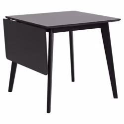 Actona Roxby, Forme rectangulaire, Table extensible, Noir, Chêne, Maison, 4 pieds