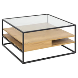Ebuy24 - Randolf table basse 2 tablettes chêne décor.