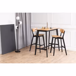 Actona Roxby Tabouret de bar Siège rigide Dossier rigide 4 pieds - Vue supplémentaire 7