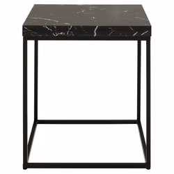 Table Barossa 40x40cm marbre noir