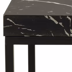Table Barossa 40x40cm marbre noir