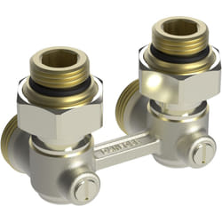 Répartiteur 1/2 bitube RLV-KB equerre entraxe 50mm+1,5mm Mâle 3/4