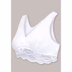 Carriwell Brassiére d’allaitemet Cache-Coeur, Maternité, Blanc, XL, SML, Sans armature, Monochromatique