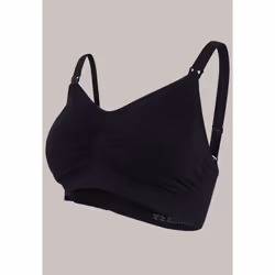 Carriwell Soutien Gorge D’allaitement Rembourré Sans Coutures, Maternité, Noir, S, Sans armature, Monochromatique, Femelle