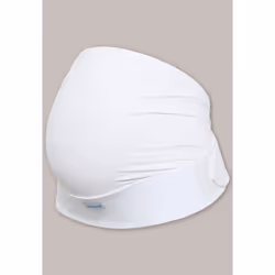 Carriwell Ceinture de grossesse ventrale, S/M, Blanc, Elastane, Polyester, Velcro