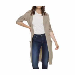 ONLY 15184979, Cardigan, Adulte, Femelle, Beige, M, SML