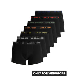 Jack&Jones Set de 7 boxers Basic 12165587 Noir