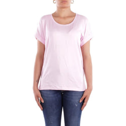 ONLY 15106662 Tee-shirt Col rond Manche courte Elastane, Polyester, Viscose
