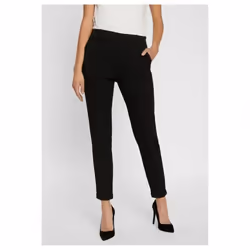 Pantalon droit, longueur 34 - couleur : Noir