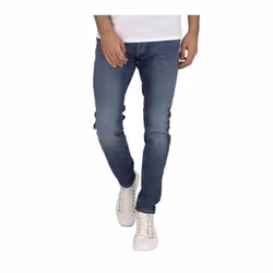 Jack &amp; Jones 12166854, Bleu, EUE, Jeans, Coton, Elastane, Polyester, 86% Coton, 7% Polyester, 5% Coton recyclé, 2% Élasth ...