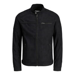 Jack&Jones Veste en simili cuir Rocky 12147218 Noir Regular Fit