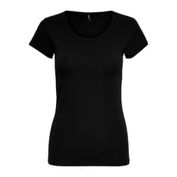 ONLY 15205059 Tee-shirt Collier Coton, Elastane