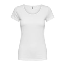 ONLY 15205059 Tee-shirt Collier Coton, Elastane