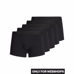 Jack & Jones Pack de 5 boxers, Caleçons, Short Boxer, Mâle, Noir, XL, Monochromatique