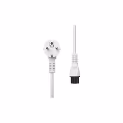 ProXtend Power Cord Schuko Angled to C5 1M White, 1 m, Prise d'alimentation type F, Coupleur C5, H05VV-F, 250 V, 2.5 A