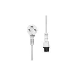 ProXtend Power Cord Schuko Angled to C5 1M White Blanc Prise d'alimentation type F Coupleur C5