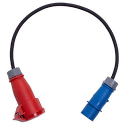 Blaupunkt - Cable Adaptateur Prise Vehicule Electrique Cee Bleue vers Prise Cee Rouge