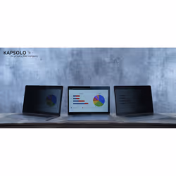 KAPSOLO Écran de confidentialité adhésif à 2 angles pour HP Elite x2 1011 G1, 30,5 cm (12"), Ordinateur portable, 3H, Intimit ...