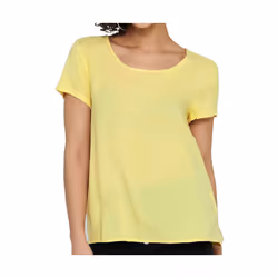 ONLY 15197495, Haut (vêtement), Adulte, Femelle, Jaune, Yellow / Pineapple Slice, Col rond