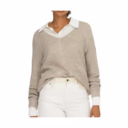 ONLY 15208245, Pullover, Adulte, Femelle, Gris, L, SML