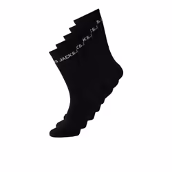 Jack &amp; Jones 5714912704707, Chaussettes d’athlétisme, Noir, Adulte, Unisexe, 3/4 à mi-mollets, Tennis