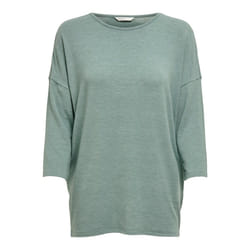 ONLY 15157920 Haut (vêtement) Col rond Manches longues Elastane, Polyester, Viscose