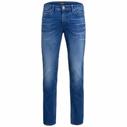 Jack & Jones 12177440, Bleu, EUE, Jeans, Coton, Elastane, 87% Coton, 10% Coton biologique, 3% Élasthanne, Ne pas javelliser
