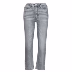 Jean Coupe Droite Taille Haute Gris Denim Femme - ONLY
