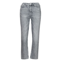 Jean Coupe Droite Taille Haute Gris Denim Femme - ONLY