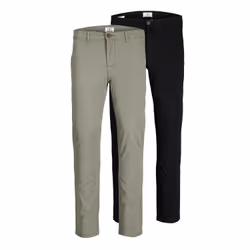 Jack & Jones 12180705, Chino, Adulte, Noir, Vert, EUE, Coton, Elastane, 98% Coton, 2% Élasthanne
