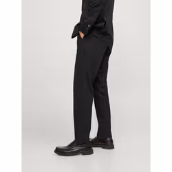Blazer croisé et pantalon de tailleur Super Slim Fit Revers à encoche Manches longues Noir - Vue supplémentaire 5