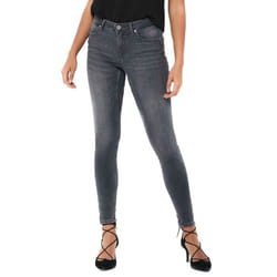 Jeans - ONLY - Kendell - Gris - Coupe skinny - Effet usé