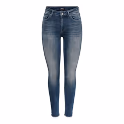 Pantalon jeans slim Blush life 30 sp blu grey l - Only - Coupe slim - Taille haute - Femme
