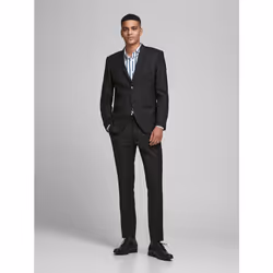 Jack & Jones 12148166_2161_713577.251, Noir, Manches longues, Coupe étroite, 1 pièce(s)