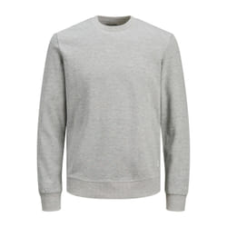 Sweat-shirt Standard Fit Col rond Manches longues Gris Clair