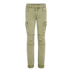 ONLY 15221844, Femelle, Enfant, Vert, Avant, Coton, Elastane, 98% Coton, 2% Élasthanne
