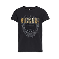 ONLY 15225576 Tee-shirt Col rond Manche courte Coton