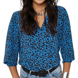 ONLY 15223907 Haut (vêtement) Col V Manches longues Polyester