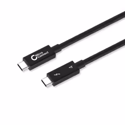 Microconnect TB4020, Mâle, Mâle, 2 m, Noir, 40 Gbit/s, 100 W