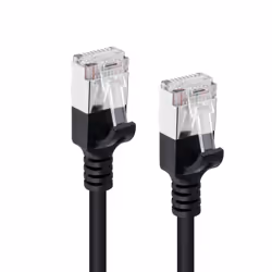 Microconnect V-FTP6A01S-SLIM câble de réseau Noir 1 m Cat6a U/FTP (STP) - Vue supplémentaire 2