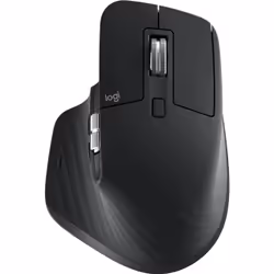 Logitech MX Master 3S, Droitier, Laser, RF sans fil + Bluetooth, 8000 DPI, Noir