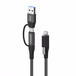 Vivolink PROUSBCMM1.5ADP câble USB 1,5 m USB 3.2 Gen 2 (3.1 Gen 2) USB C Noir - Vue supplémentaire 2