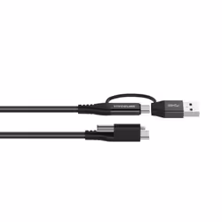 Vivolink PROUSBCMM1.5ADP câble USB 1,5 m USB 3.2 Gen 2 (3.1 Gen 2) USB C Noir - Vue supplémentaire 4