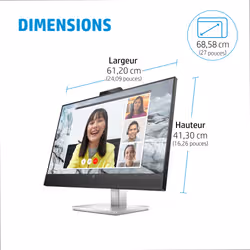 HP Écran de conférence QHD E27m G4 USB-C - Vue supplémentaire 8