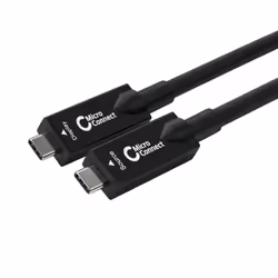 Microconnect USB3.2CC15OP, 15 m, USB C, USB C, USB 3.2 Gen 2 (3.1 Gen 2), 10000 Mbit/s, Noir